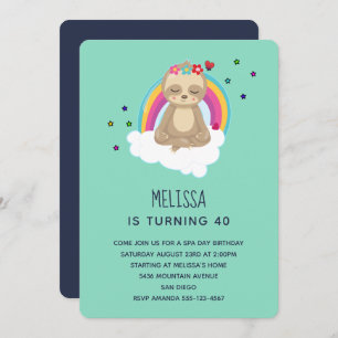 Invitación Tradición meditadora en una fiesta de cumpleaños e