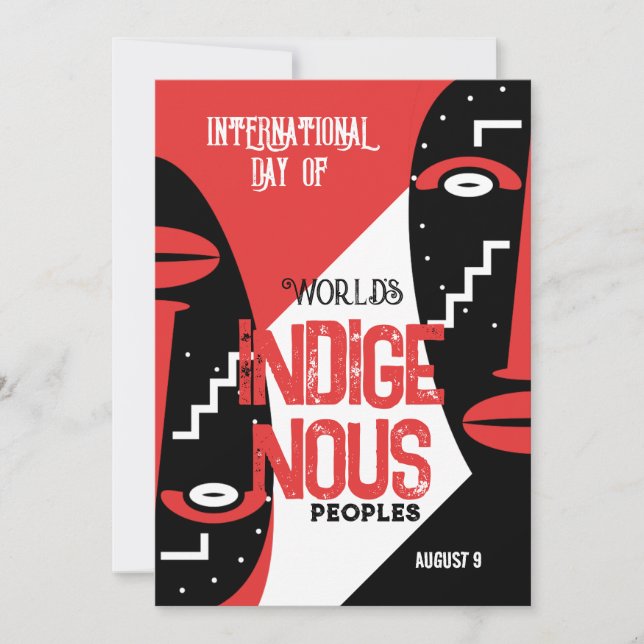 Invitación Tradición tribal (Anverso)