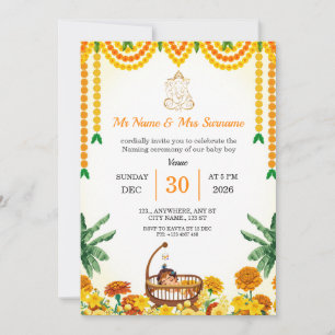 Invitación tradicional a la ceremonia de nombramie