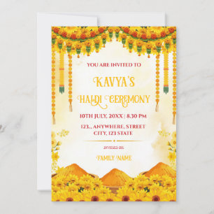 Invitación tradicional a la ceremonia floral de Ha