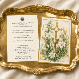 Invitación tradicional a la ordenación de un sacer