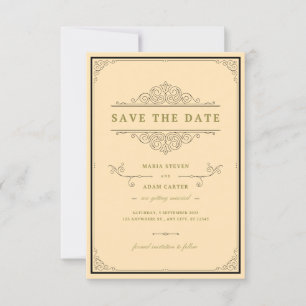 Invitación tradicional clásica a la boda   Sin tie