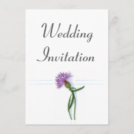 Invitación Tradicional escocés y Boda celta Thistle