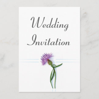 Invitación Tradicional escocés y Boda celta Thistle