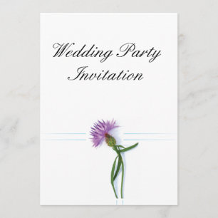 Invitación Tradicional escocés y Boda celta Thistle