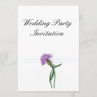 Invitación Tradicional escocés y Boda celta Thistle
