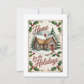 Invitación Traditional Holly Wreath Housewarming Gift