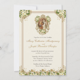 Invitación Traditional Latin Mass Catholic Nuptial Invitation