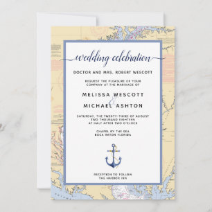 Invitación Traditional #Nautical Wedding MIKE / Annapolis