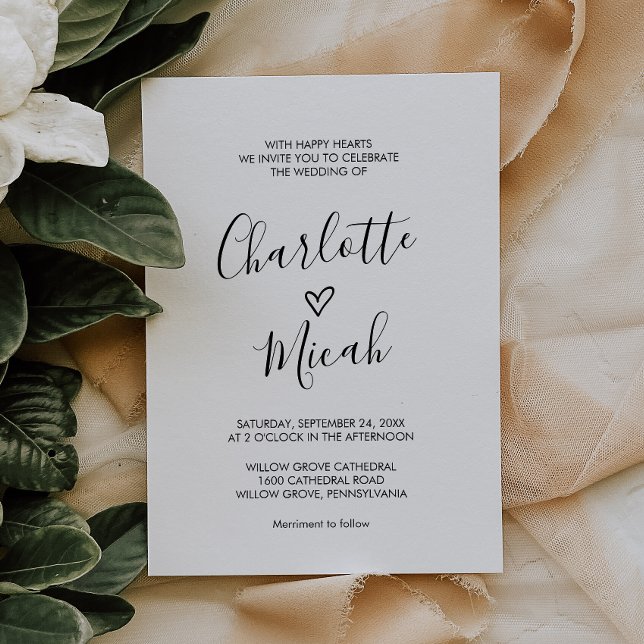 Invitación Trae Corazón Al Boda De (Subido por el creador)