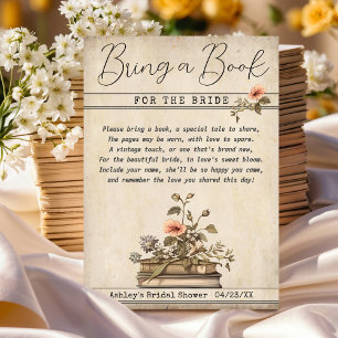 Invitación Trae un libro para la ducha de novia