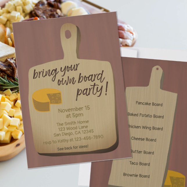 Invitación Traer a su propio Fiesta de cena de la Mesa (Subido por el creador)