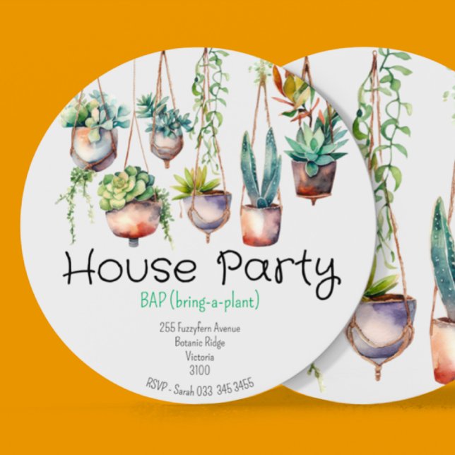 Invitación Traer a un Fiesta de la planta (Subido por el creador)
