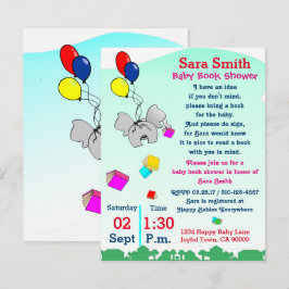 Invitación Traer Un Baby Shower De Libro