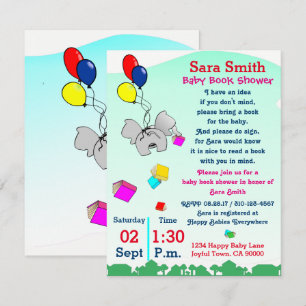 Invitación Traer Un Baby Shower De Libro