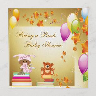 Invitación Traiga a libro el chica afroamericano Baby Shower
