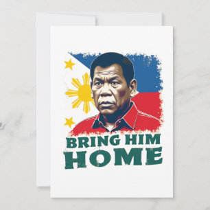 Invitación Tráiganlo a casa, partidario Digong Duterte
