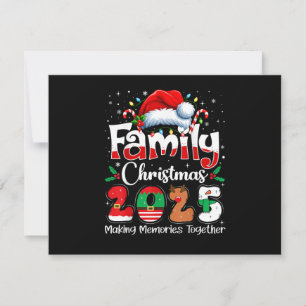 Invitación Traje a juego para Navidad familiar 2025 Squad San