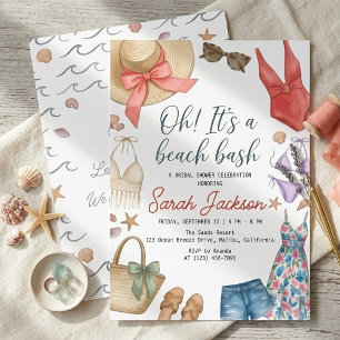 Invitación Traje de baño plano para despedida de soltera en l