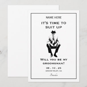 Invitación Traje de caballero