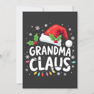 Invitación Traje de unión familiar de Navidad de la abuela Cl
