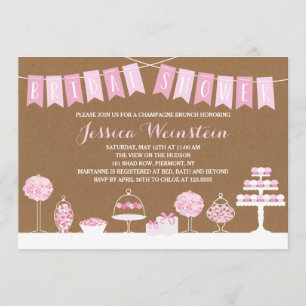 Invitación Trajes dulces   Bridal Shower