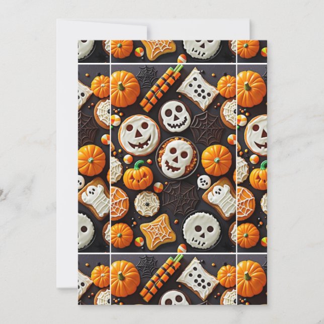 Invitación Trajes dulces fantasmales (Anverso)