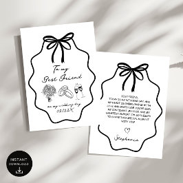 Invitación Trajo La Mano A Mi Mejor Amigo De Mi Boda