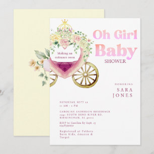 Invitación Transporte que hace entrada pronto Baby Shower II