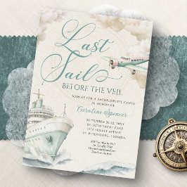 Invitación Travel Adventure Cruise Bachelorette Party