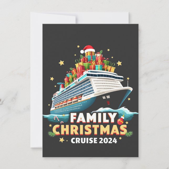 Invitación Travesía de Navidades familiares de crucero 2024 (Anverso)