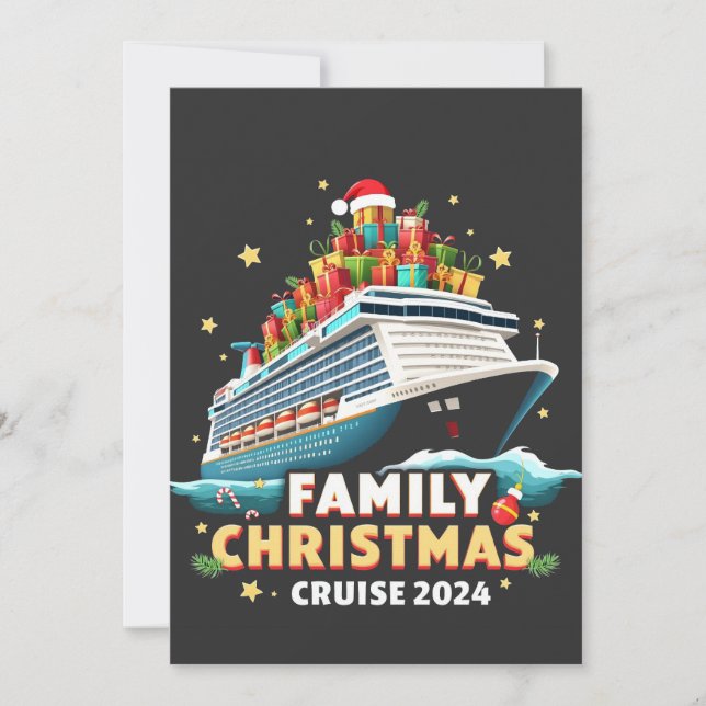 Invitación Travesía de Navidades familiares de crucero 2024 (Anverso)
