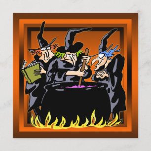 Invitación traviesa del fiesta de Halloween de la