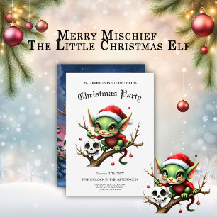 Invitación Travieso Duende – El Pequeño Elfo de Navidad. 