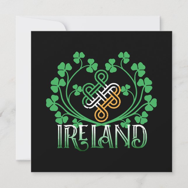 INVITACIÓN TRÉBOL DE IRLANDA (Anverso)