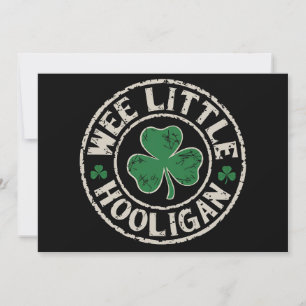 Invitación Trébol Pequeño Granuja Día de San Patricio