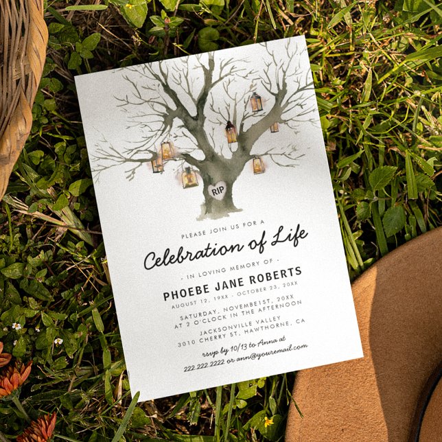 Invitación Tree of Life Memorial | Celebration of Life (Subido por el creador)