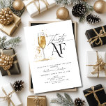 Invitación Treinta AF Champagne Black and Gold 30 Cumpleaños<br><div class="desc">Deguste hasta treinta años de fabularidad con nuestra elegante y moda 30 cumpleaños de invitación. Con un diseño minimalista con una sola copa de champán burbujeante y la frase "Thirty AF", esta invitación exubera sofisticación moderna y un toque de celebración. Sus líneas depuradas y su estética contemporánea lo convierten en...</div>