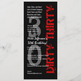 Invitación TREINTA TREINTA NATURALEZA Blanca Negra