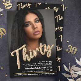 Invitación Treinta y trescientos años del guión de la foto de