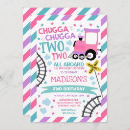 Invitación Tren Cumpleaños Invitar a Chugga Chugga Dos Tren