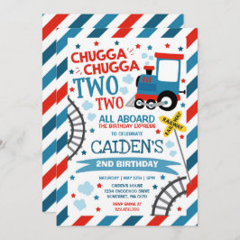 Invitación Tren Cumpleaños Invitar a Chugga Chugga Dos Tren