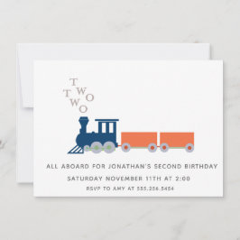 Invitación Tren Dos Dos