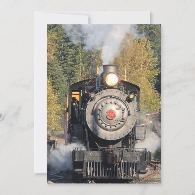 Invitación tren más lluvioso (Anverso)