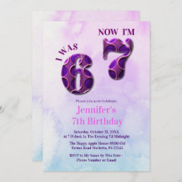 Invitación Trending 6 7 Meme  Six Seven Girl Birthday 
