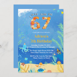 Invitación Trending 6→7 Meme Under the Sea Birthday