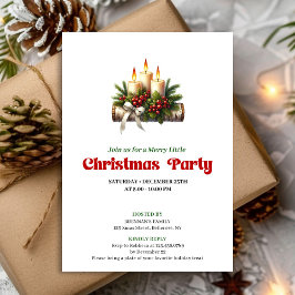 Invitación Trendy Holly Berries Christmas Decoration Card