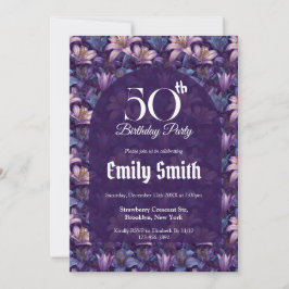 Invitación Trendy Lilies Aesthetic Beach Party