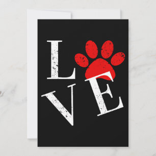 INVITACIÓN TRENDY LOVE DOG PAW