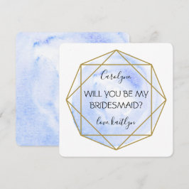 Invitación Trendy Waterecolor Diamond | Ser mi novia